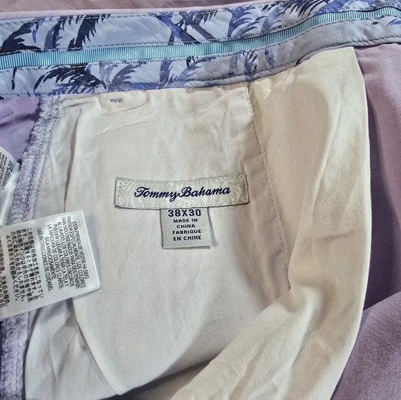 Tommy Bahama Mens Boracay Flat-Front Chino Pants in Lilac SZ 38x30 - Picture 2 of 9